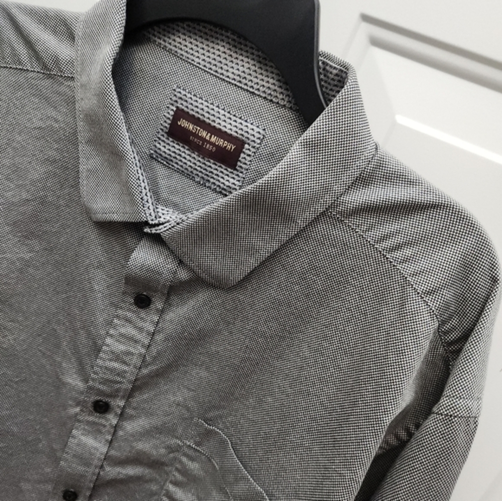 Men's Johnston & Murphy Button Down‎ Shirt  Size 18" Neck